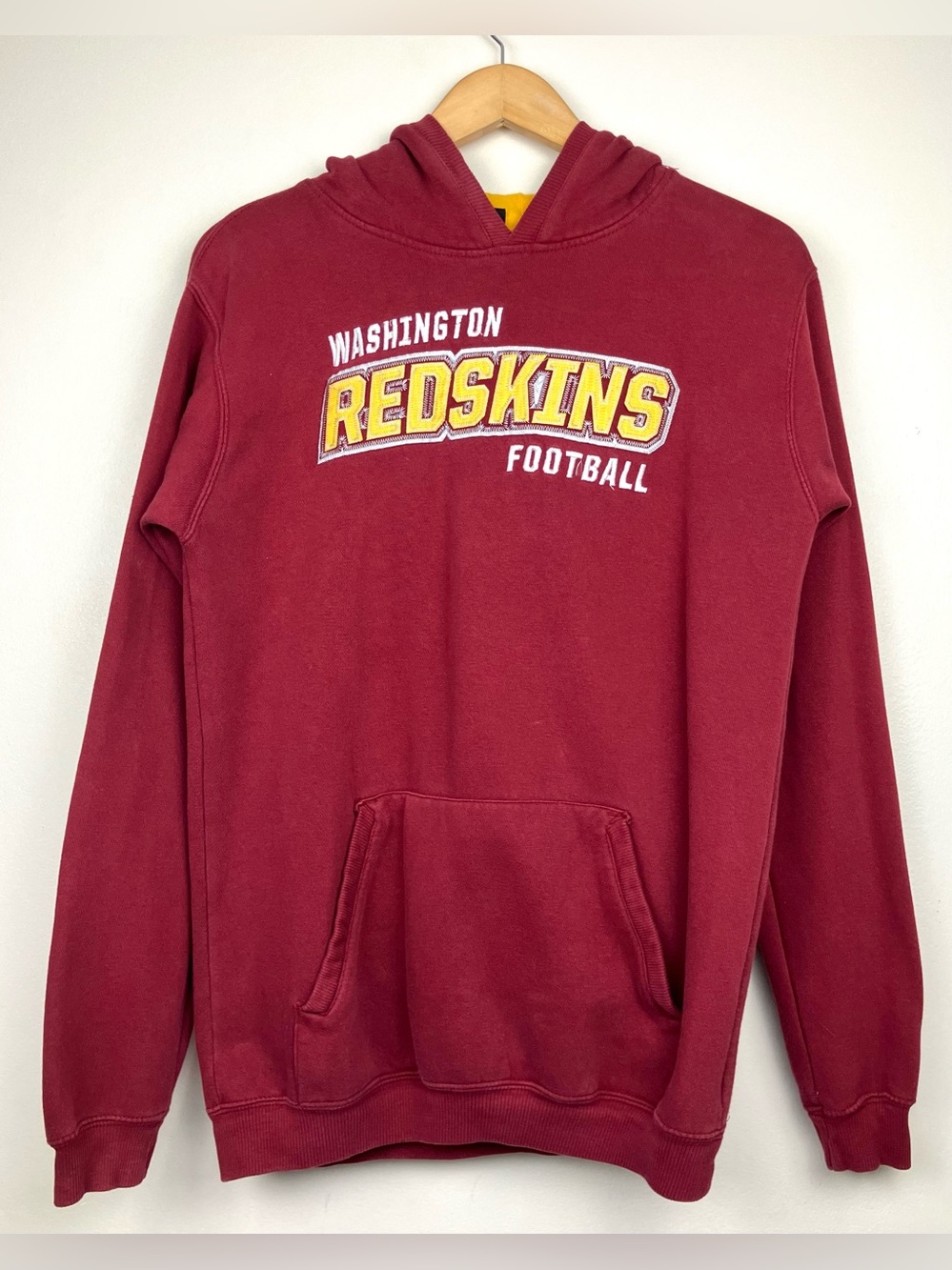 Y2K Washington Redskins Football Burgundy Pullover Hoodie